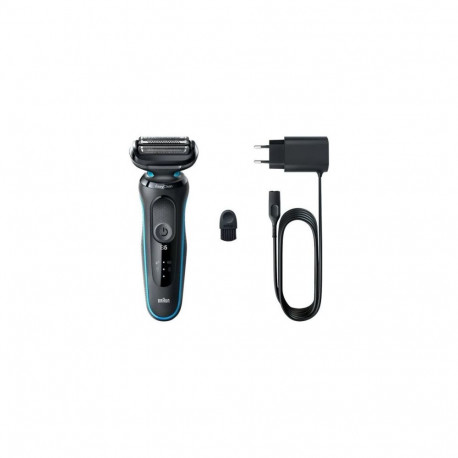 Braun | Shaver | 51-M1000S | Operating time (max) 50 min | Wet&Dry | Lithium Ion | Black/Blue