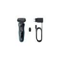 Braun | Shaver | 51-M1000S | Operating time (max) 50 min | Wet&Dry | Lithium Ion | Black/Blue
