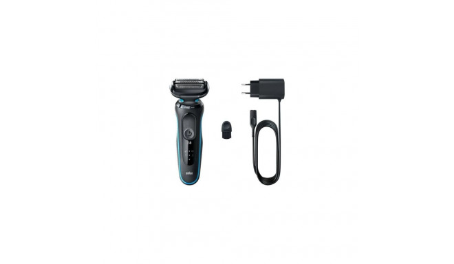 Braun | Shaver | 51-M1000S | Operating time (max) 50 min | Wet&Dry | Lithium Ion | Black/Blue