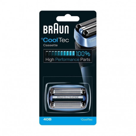 Braun CoolTec Combi Pack Cassette replacement head 40B Blue, Number of shaver heads/blades 1