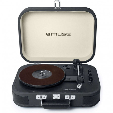 Muse Turntable Stereo System MT-201 DG USB port, AUX in, 2x5 W, Black/Cream