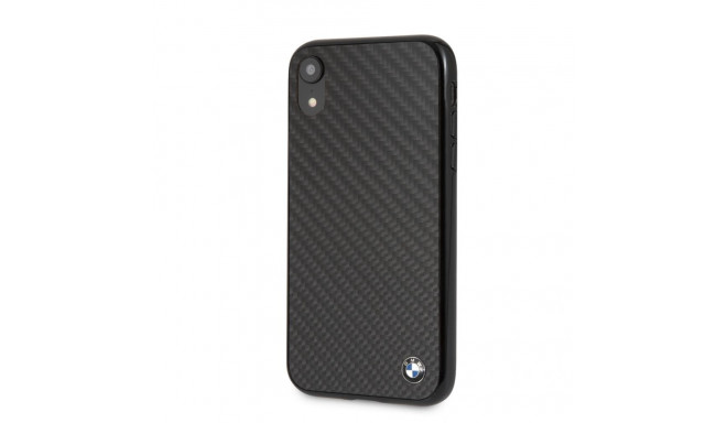 BMW kaitseümbris Apple iPhone XR Signature Hard Case Real Carbon, must