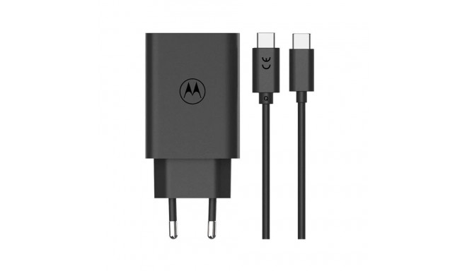 Motorola - Motorola TurboPower 68W Wall Charger + USB-C Cable 6.5A Black