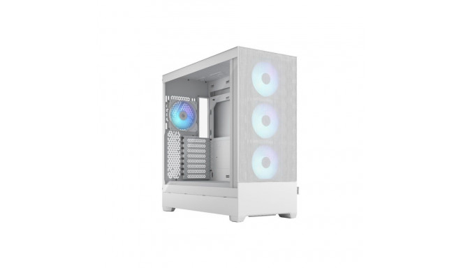 Fractal Design Pop XL Air RGB White TG Clear Tint, E-ATX up to 280 mm, ATX , mATX, Mini ITX, Power s