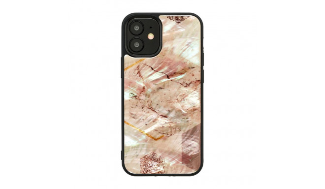 Ikins Apple case for Apple iPhone 12 mini pink marble
