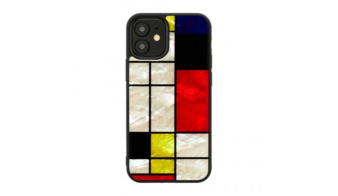 Ikins Apple case for Apple iPhone 12 mini mondrian black