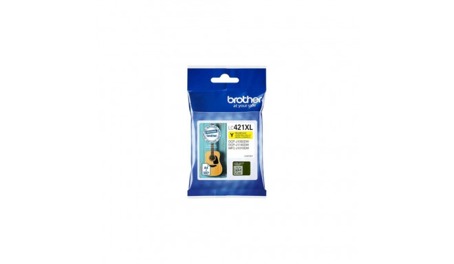 Brother LC421XLY Ink Cartridge, Yellow |