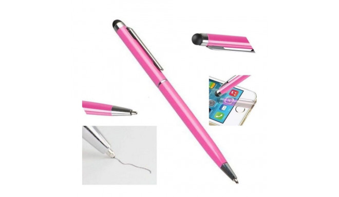 iLike PN1 Universal 2in1 Capacitive Touch Stylus with Pen (Smartphone and Tablet PC) Pink