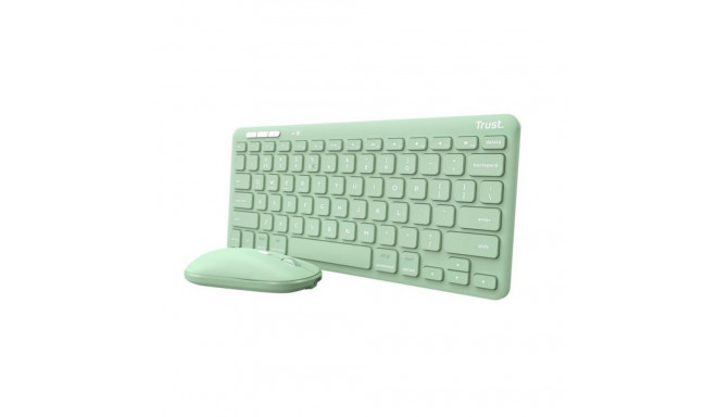 Trust KEYBOARD +MOUSE WRL LYRA/GREEN 24942