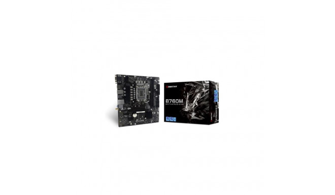 BIOSTAR Mainboard||Intel B760 Express|LGA1700|Micro-ATX|Memory DDR5|Memory slots 2|1xPCI-Express 3.0