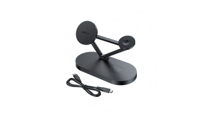 Acefast 15W Qi Wireless Charger for iPhone (with MagSafe), Apple Watch and Apple AirPods Stand Holde
