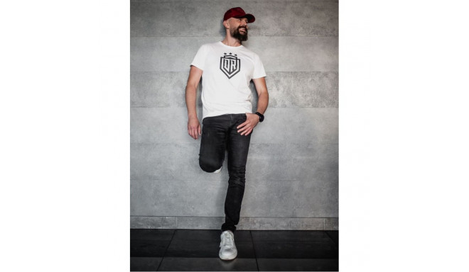 Dinamo - Men's T-SHIRT DINAMO WITH BLACK PRINTING L White
