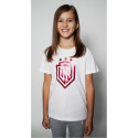 Dinamo - CHILDREN'S T-SHIRT 10Y DINAMO WITH RED METALLIC PRINTING White
