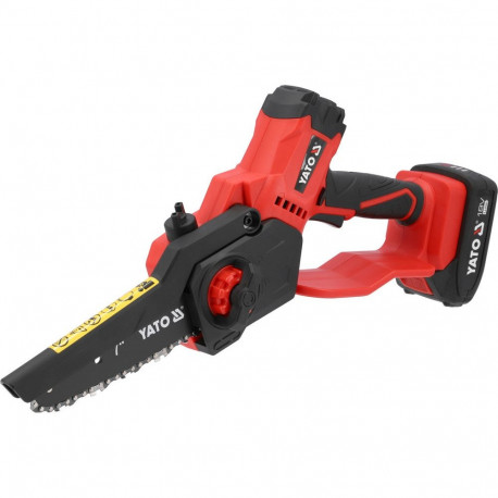 Cordless pruning chainsaw for cutting garden branches and shrubs 18V 7" 176mm 2Ah charger 8m/s brush