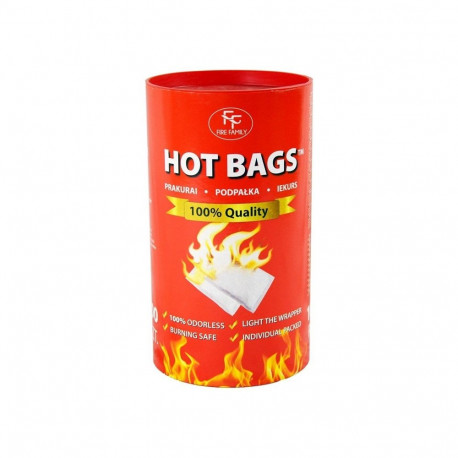 WHITE FIRELIGHTER HOT BAGS 100PCS