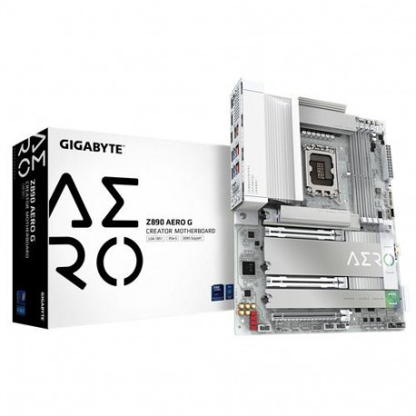 GIGABYTE Z890 AERO G Motherboard - Supports Intel Core Ultra (Series 2) CPUs, 16+1+2 phases VRM, up