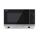 Sharp YC-PS201AE-S microwave Silver Solo microwave Countertop 20 L 700 W
