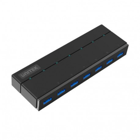 UNITEK Y-3184 interface hub USB 3.2 Gen 1 (3.1 Gen 1) Type-A 5000 Mbit/s Black