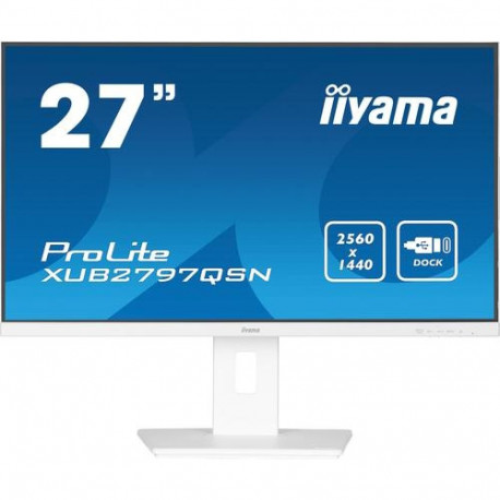 iiyama G-MASTER XUB2797QSN-W2 computer monitor 68.6 cm (27") 2560 x 1440 pixels Quad HD LED Whi