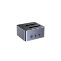 UNITEK Y-3026GY01-EU storage drive docking station USB 3.2 Gen 1 (3.1 Gen 1) Type-B Grey