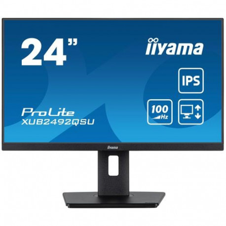 iiyama ProLite XUB2492QSU-B1 computer monitor 60.5 cm (23.8") 2560 x 1440 pixels Quad HD LE