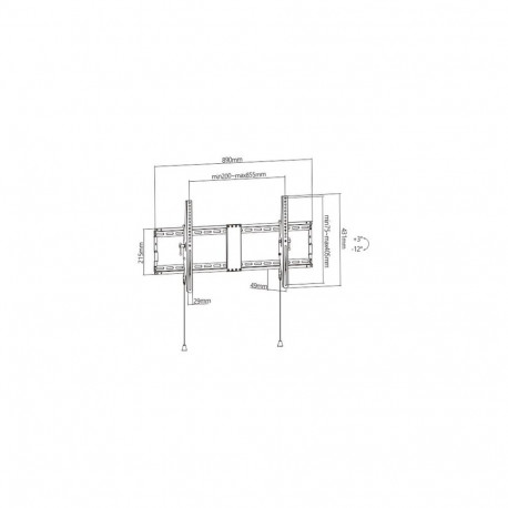 Gembird WM-90T-01 TV mount/stand 2.29 m (90") Black