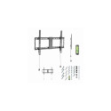 Gembird WM-80F-01 TV mount/stand 2.03 m (80&quot;) Black