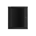 Lanberg WF01-6615-10B rack cabinet 15U Wall mounted rack Black
