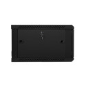 Lanberg WF01-6606-10B rack cabinet 6U Wall mounted rack Black