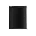 Lanberg WF01-6418-10B rack cabinet 18U Wall mounted rack Black