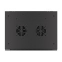 Lanberg WF01-6422-10B rack cabinet 22U Wall mounted rack Black