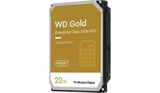 Western Digital Gold internal hard drive 22 TB 7200 RPM 512 MB 3.5&quot; Serial ATA III