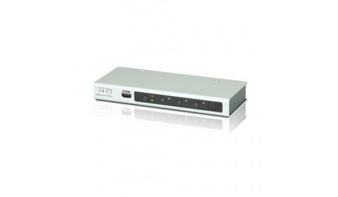 ATEN 4-Port 4K HDMI Audio/Video Switch with IR Remote Control