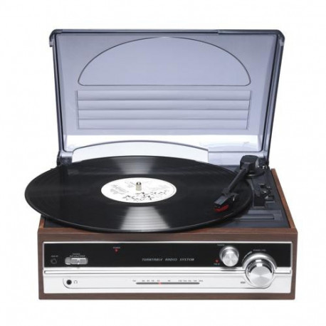 Denver VPR-190 audio turntable Brown