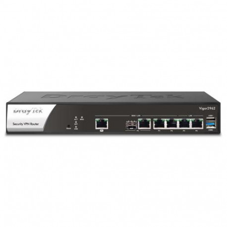 DrayTek Vigor 2962 wired router 2.5 Gigabit Ethernet Black, White