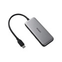 Deltaco USBC-HUB204 interface hub USB Type-C 5000 Mbit/s Grey