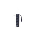 Gembird UHB-U3P7P-01 interface hub USB 3.2 Gen 1 (3.1 Gen 1) Type-A 5000 Mbit/s Black