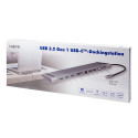 LogiLink UA0373 notebook dock/port replicator Wired USB 3.2 Gen 1 (3.1 Gen 1) Type-C Aluminium