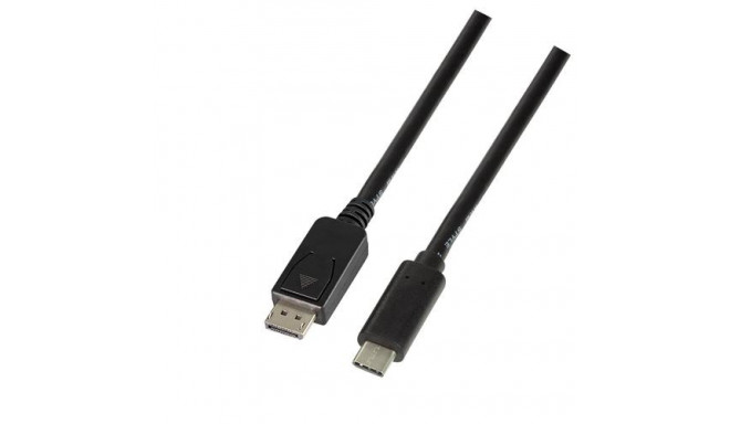 LogiLink UA0336 video cable adapter 3 m USB Type-C DisplayPort Black