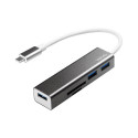 LogiLink UA0305 laptop dock/port replicator USB 3.2 Gen 1 (3.1 Gen 1) Type-C Aluminium