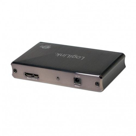 LogiLink UA0282 interface hub USB 3.2 Gen 1 (3.1 Gen 1) Micro-B 5000 Mbit/s Black