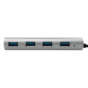 LogiLink UA0307 interface hub USB 3.2 Gen 1 (3.1 Gen 1) Type-A 5000 Mbit/s Aluminium