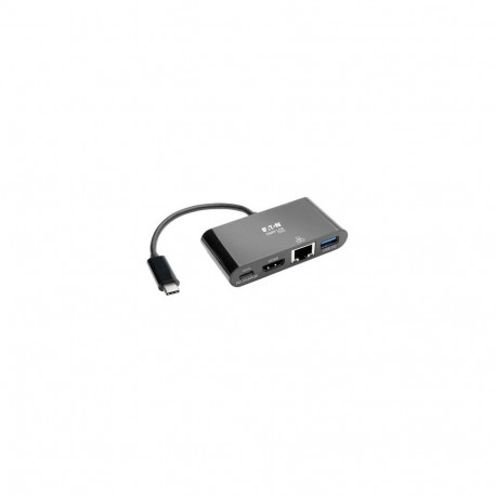 Tripp Lite U444-06N-H4GUBC USB-C Multiport Adapter - 4K HDMI, USB 3.x (5Gbps) Hub Port, GbE, 60W PD 