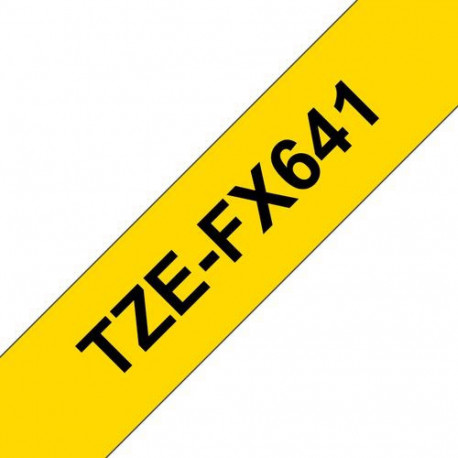Brother TZE-FX641 label-making tape Black on yellow TZ