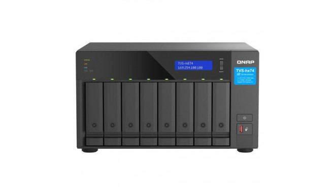 QNAP TVS-h874 NAS Tower Intel® Core™ i7 32 GB DDR4 0 TB QuTS hero Black