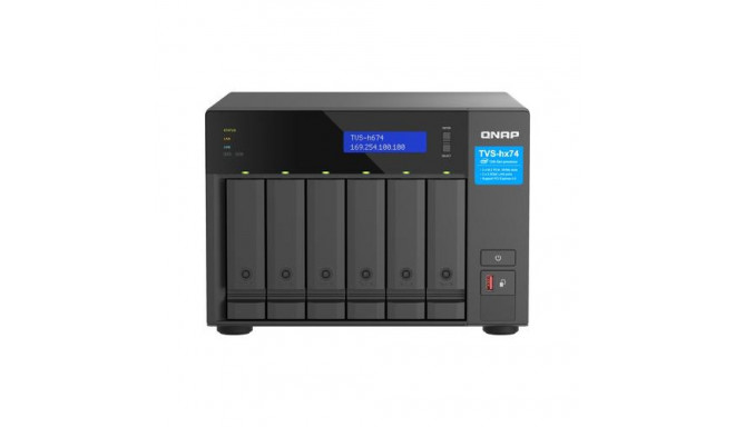 QNAP TVS-H674 NAS Tower Intel® Core™ i5 i5-12400 32 GB DDR4 0 TB QuTS hero Black