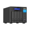 QNAP TVS-H474 NAS Tower Intel® Pentium® G7400 8 GB DDR4 0 TB QuTS hero Black