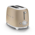 Smeg 50&#039;s Style Toaster TSF01CHMEU Champagne