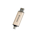 Transcend JetFlash 930C USB flash drive 512 GB USB Type-A / USB Type-C 3.2 Gen 1 (3.1 Gen 1) Gold