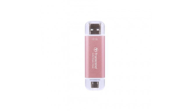 Transcend ESD310 2 TB USB Type-A to USB Type-C 3.2 Gen 2 (3.1 Gen 2) Pink
